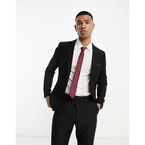 558BI French Connection 2-Button Wool Jacket in Black