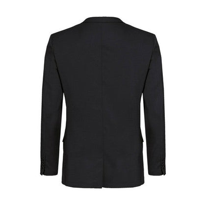 Greiff Slim Fit Virgin WooI 2-Button Jacket in Black