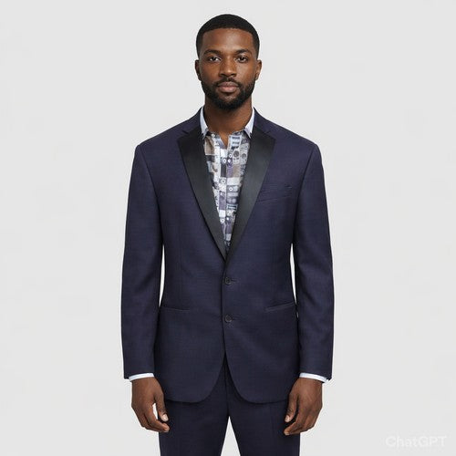 Ben Sherman Tailoring Skinny Fit Velvet Lapel Jacket in Deep Burgundy