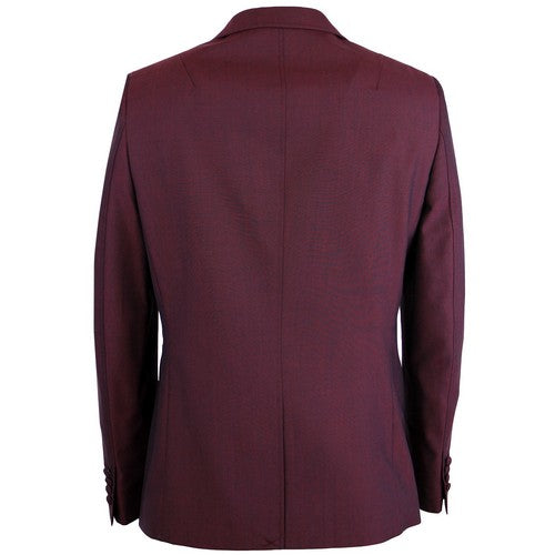 Modfather Wool & Mohair Blazer Burgundy