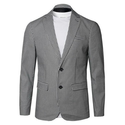 Elbow Patch Slim Fit Cotton Blazer