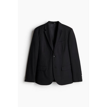 GU Slim Fit Soft 2-Button Jacket in Black