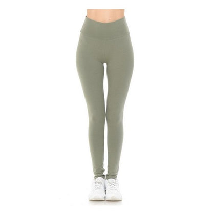 High Waist Leggings Military Green