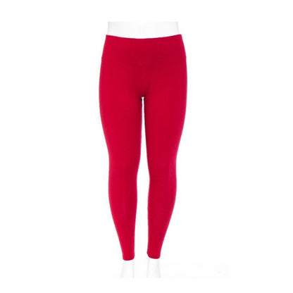 High Waist Leggings Deep Red