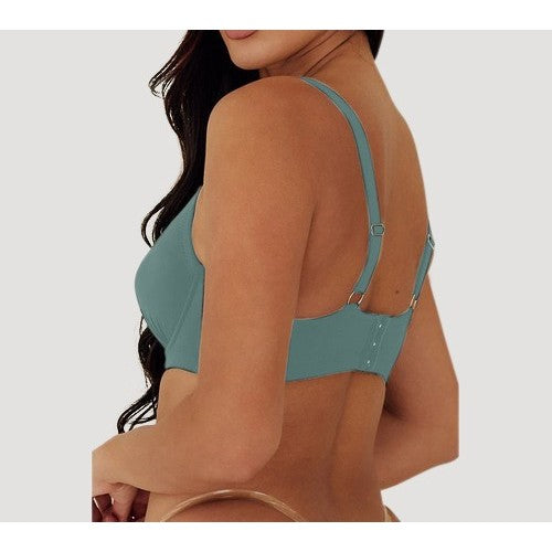 Extra Coverage Pleat Underwire Bra in Garden Topiary