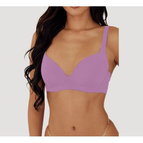 9024 Extra Coverage Pleat Underwire Bra in Mulberry