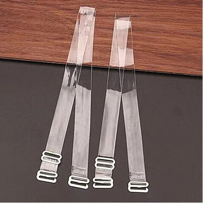 Crystal Clear Bra Strap (1 Pair)