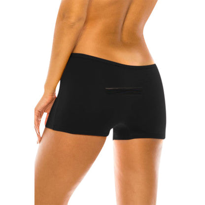 Cotton Boyshort Panty in Black