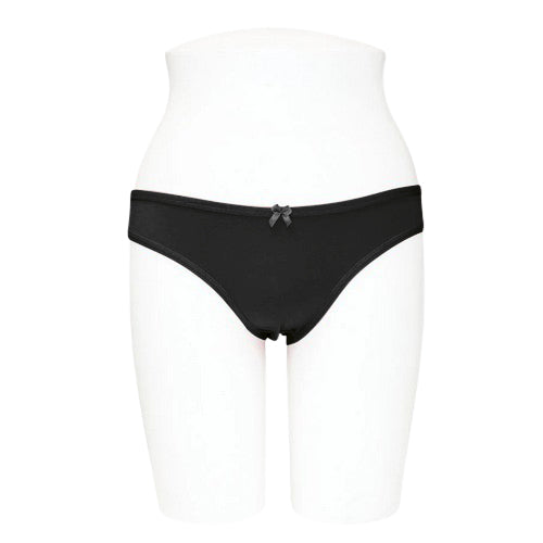 525-C05 Super Soft Cotton Bikini Panty in Black