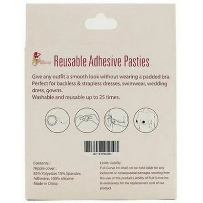 Reusable Cloth Adhesive Pasties in Nude