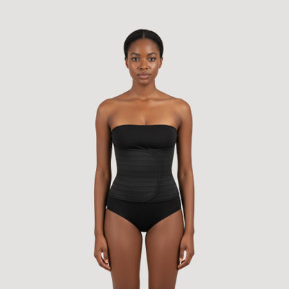 All Over Slimming Velcro Waist Cincher in Black