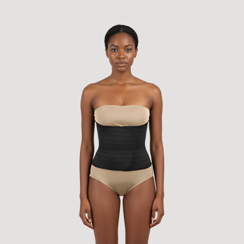 All Over Slimming Velcro Waist Cincher in Black