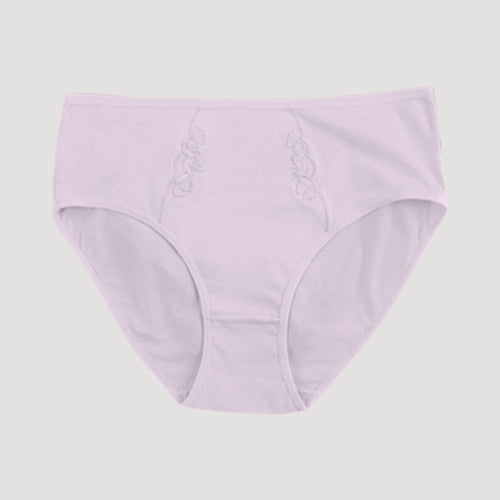 CZ6828 Embraer Flower Front Cotton Panty in Lavender