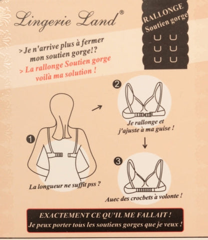 Bra Extender Strap in Black