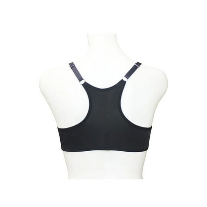 Front Closure Racer Back Bra in Black