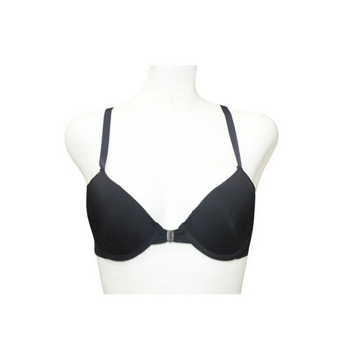 Front Closure Racer Back Bra in Black