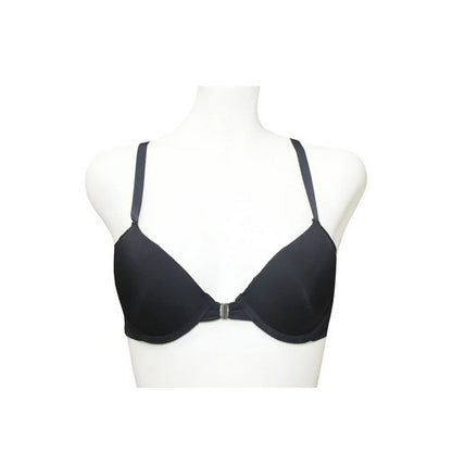 Front Closure Racer Back Bra in Black