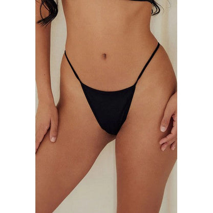 50286-THG Spandex G String in Black