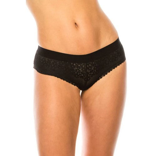 90026 Lace Cheeky Panty in Black
