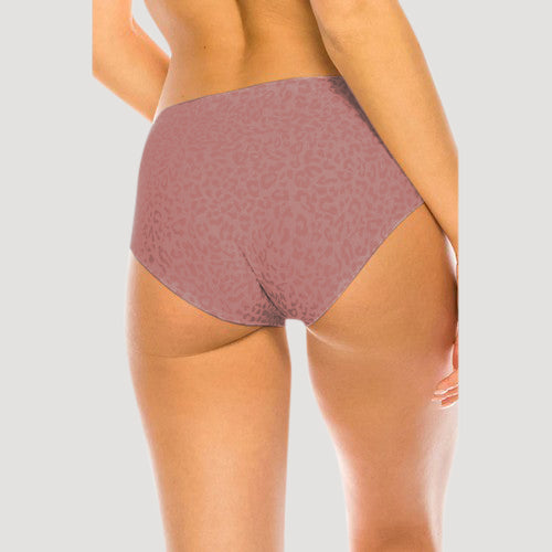 Laser Cut Seamless Panty in Ash Rose