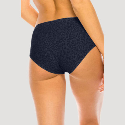 Laser Cut Seamless Panty in Peacoat