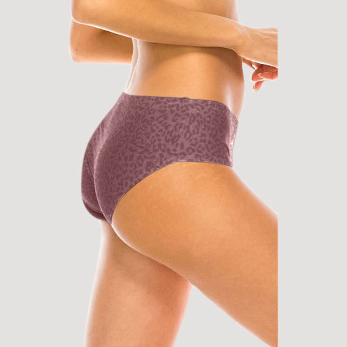 Laser Cut Seamless Panty in Russet