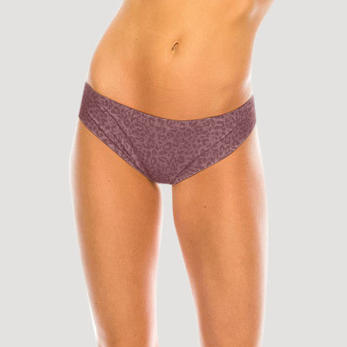 89531-THG Laser Cut Seamless Thong in Russet