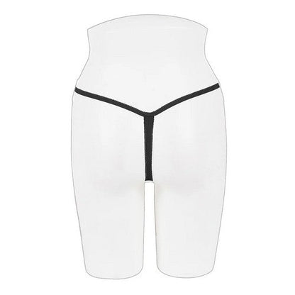 Butterfly Crotchless G-String in Black