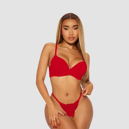 Butterfly Crotchless G-String in Rio Red