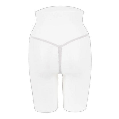 Butterfly Crotchless G-String in White