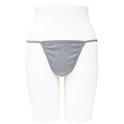 33558-THG Soft Comfort Cotton Thong in Heather Gray