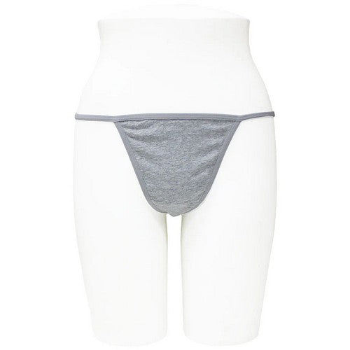 33558-THG Soft Comfort Cotton Thong in Heather Gray