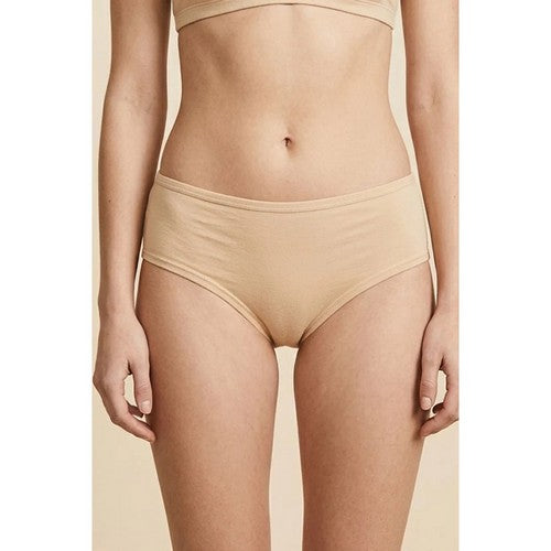 Soft Comfort Cotton High Leg Panty  in Peach Nude
