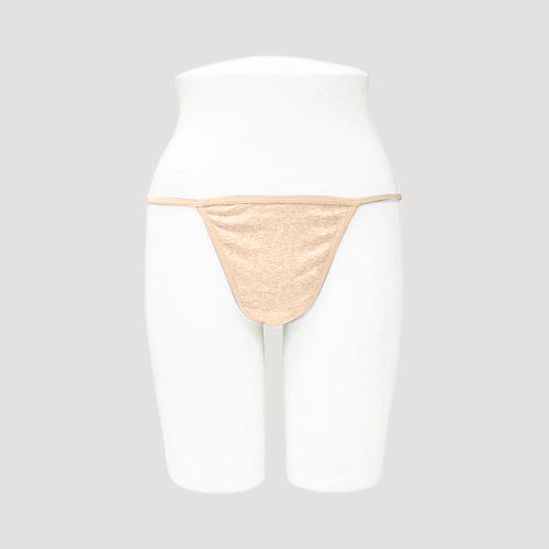 33558-THG Soft Comfort Cotton Thong in Peach Nude	