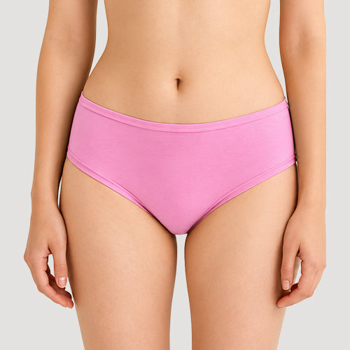 Soft Comfort Cotton Panty in Azalea Pink