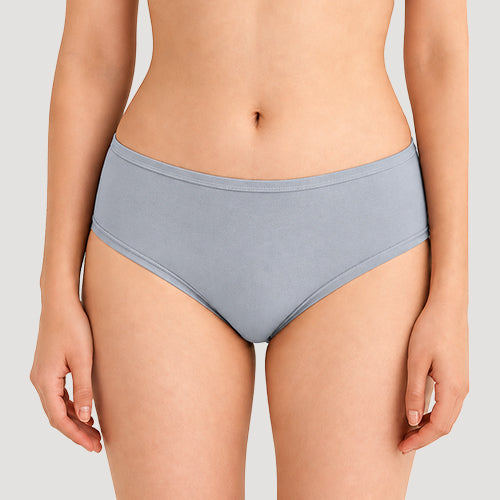 Soft Comfort Cotton Panty in Heather Grey