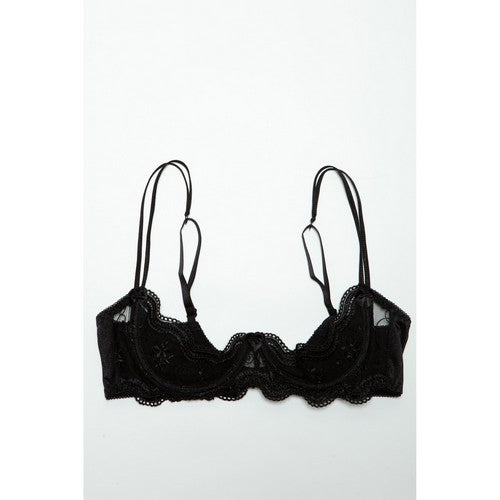 Play Pretend Cupless Lace Bra in Black