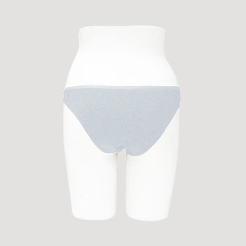 Soft Comfort Cotton High Leg Panty  in Heather Grey