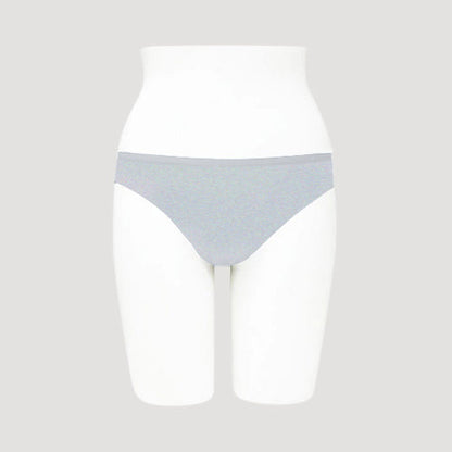 33557-PTY Soft Comfort Cotton High Leg Panty  in Heather Gray