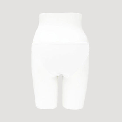 Soft Comfort Cotton High Leg Panty  in White