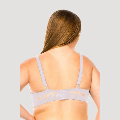 Geo Lace Underwire Bra in Burnished Lilac