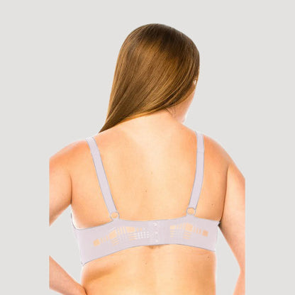 Geo Lace Underwire Bra in Burnished Lilac