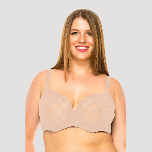 78306-BRA Geo Lace Bra in Cafe Crème
