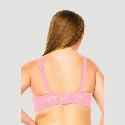 Geo Lace Bra in Geranium Pink