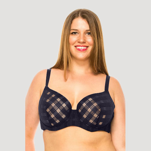 78306-BRA Geo Lace Bra in Night Sky
