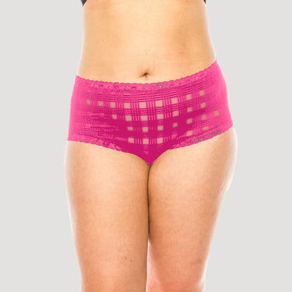 78306-PTY Geo Lace Panty in Fuchsia Purple	