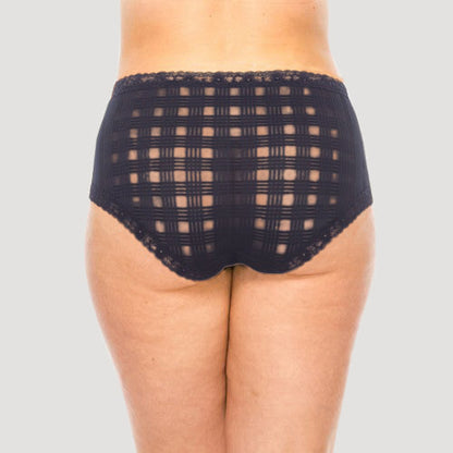 Plus Size Geo Lace Panty in Night Sky