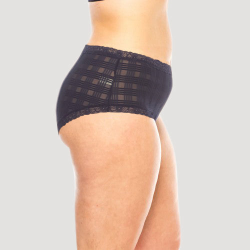 Plus Size Geo Lace Panty in Night Sky