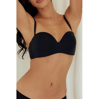 89233-BRA Wire Free Strapless Bra in Black