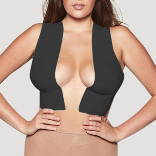 Boob & Body Tape Plus with Silicone Nipple Cover in Black
